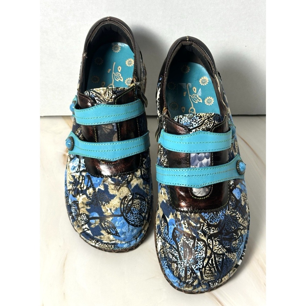 Women's‎ Vintage Manuel Contrasting Print Leisure Comfortable Shoes Size 40 (9)